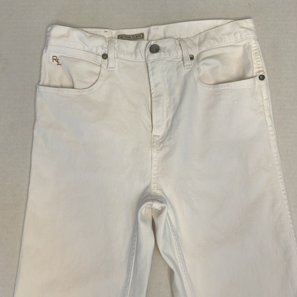 RALPH LAUREN WHITE HIGH RISE FLARE JEANS SIZE 28 - Picture 4 of 17